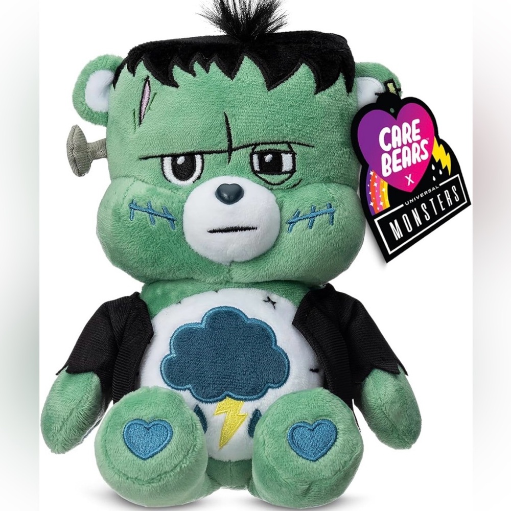 Grumpy Frankenstein Care Bear x Universal Monsters Official Licensed Plush NWT